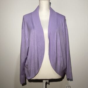 Ronni Nicole Lavender Open Front Cardigan